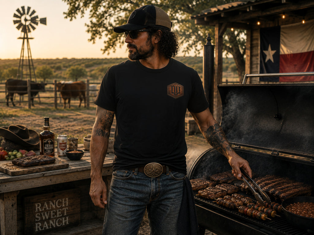 BBQ Cowboy-Vintage Round