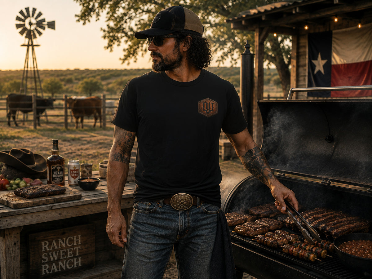 BBQ Cowboy-Vintage Round