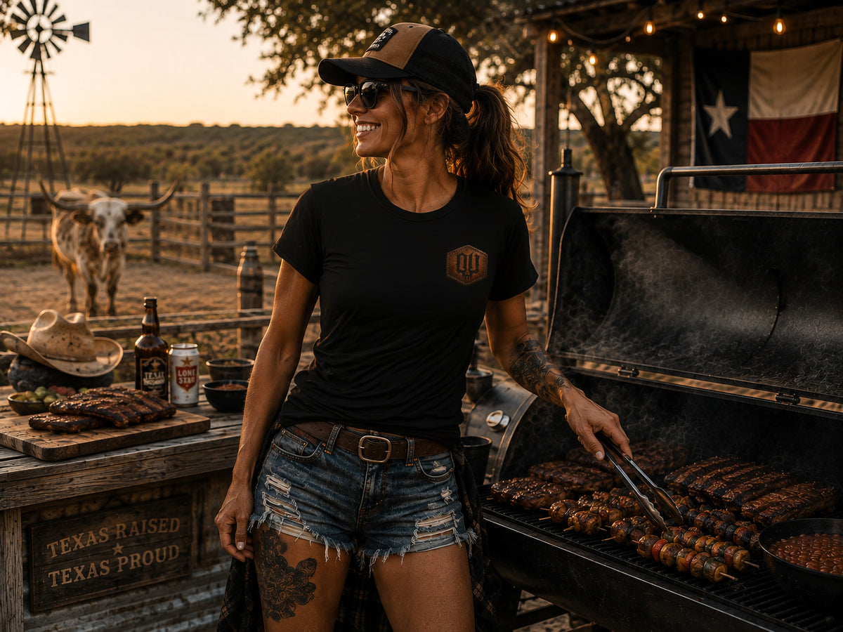 BBQ Cowboy-Vintage Round