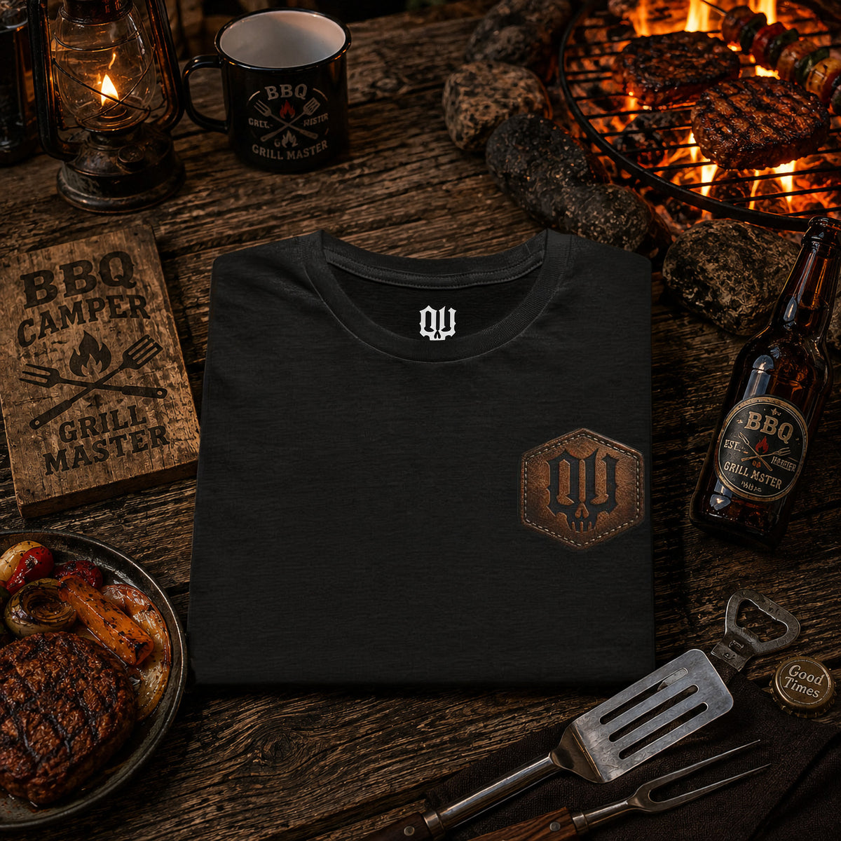 BBQ Camper-Vintage Round