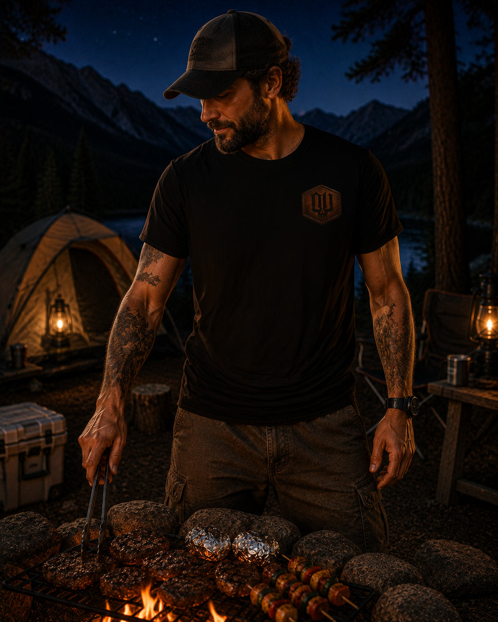 BBQ Camper-Vintage Round
