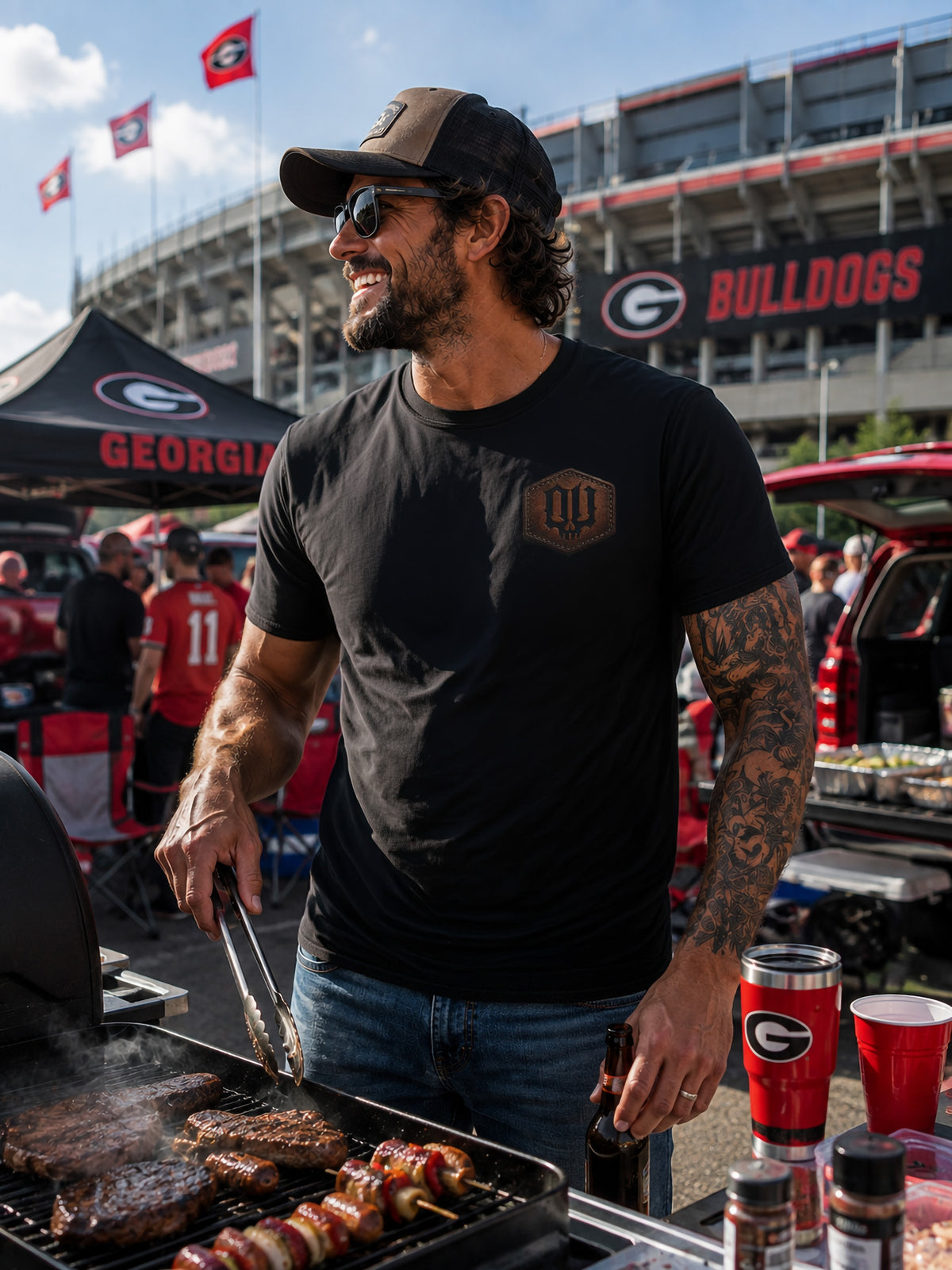 BBQ Tailgating-Vintage Round