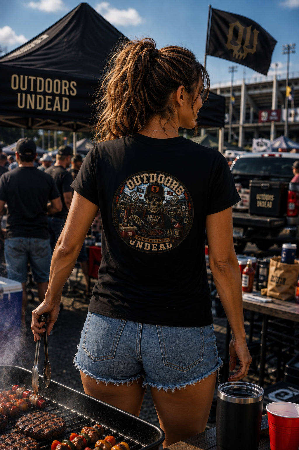 BBQ Tailgating-Vintage Round