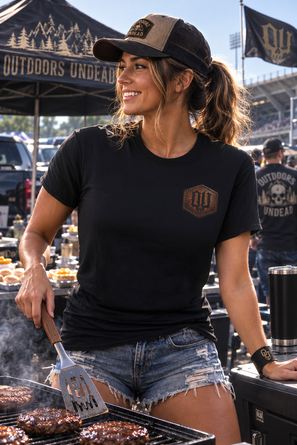 BBQ Tailgating-Vintage Round