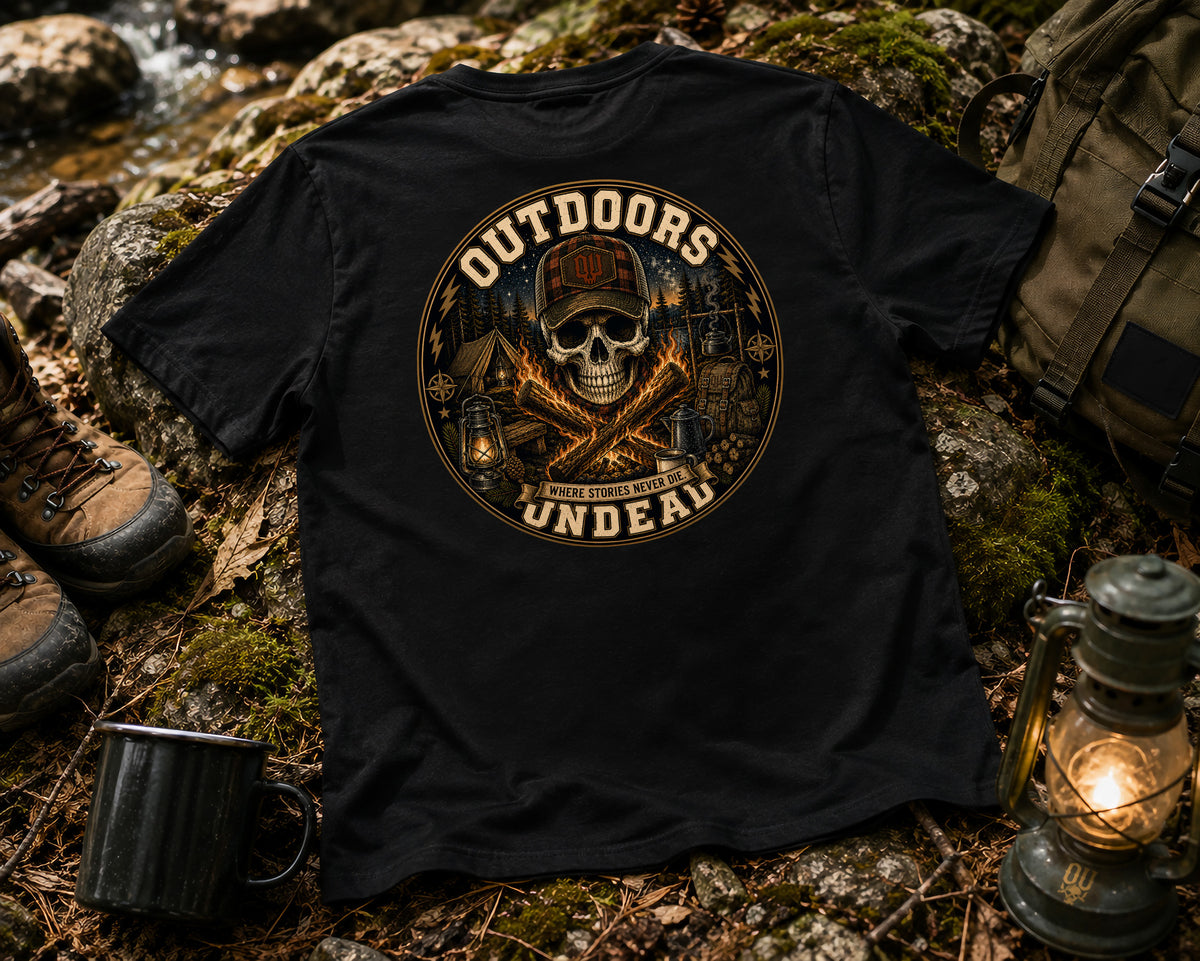 Camping-Fire Logs-Vintage Round