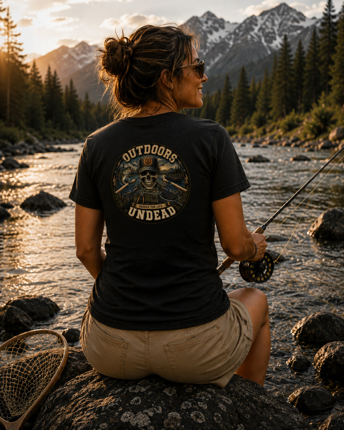 Fishing Lake-Vintage Round